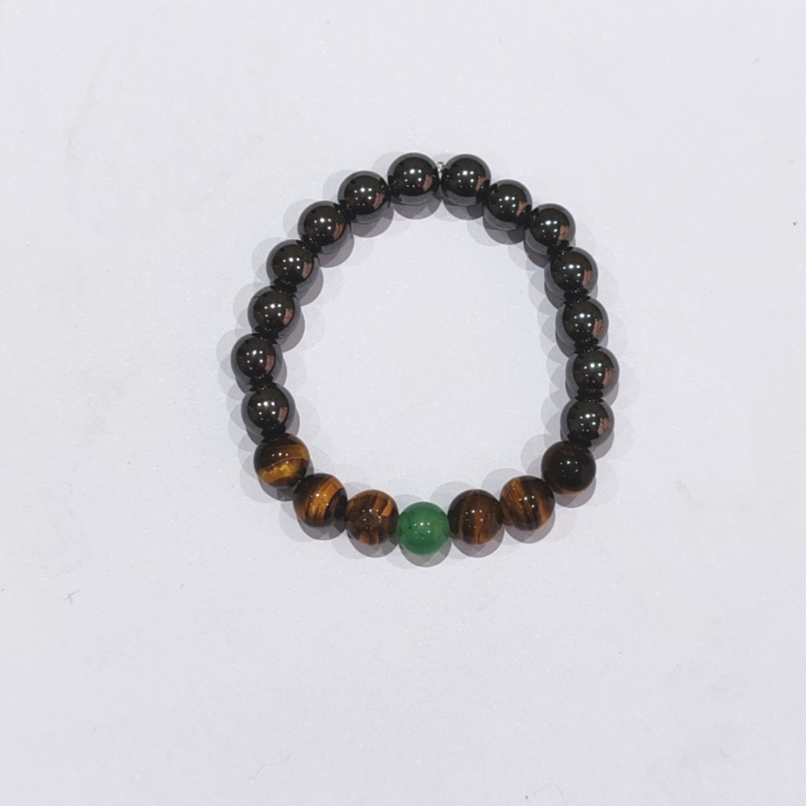 'Academic Armour' Student Bracelet - Hematite, Tiger's Eye, Aventurine - Image 2