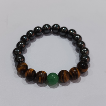 ‘Academic Armour’ Student Bracelet – Hematite, Tiger’s Eye, Aventurine
