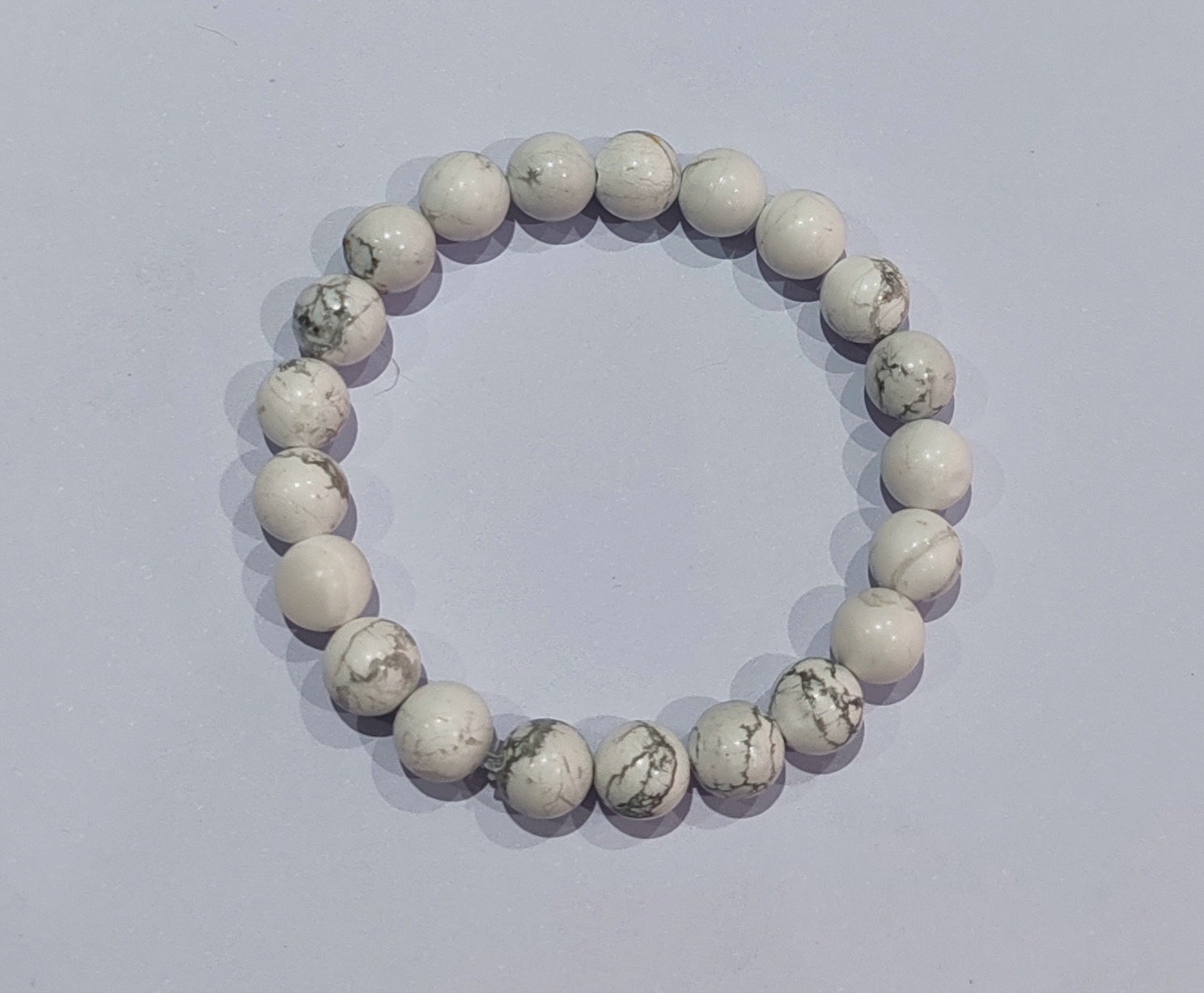 Inner Sanctuary White Howlite bracelet for anxiety relief and grounding