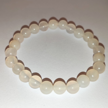 ‘Stillness’ Worry Bracelet – White Agate