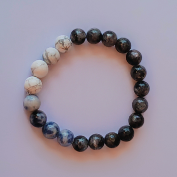 ‘Enlightened Dreamer’ Bracelet – Labradorite, Sodalite, Howlite